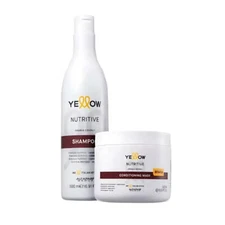 Nutritive Dry Hair Maintenance Home Care Daily Treatment Kit Yellow