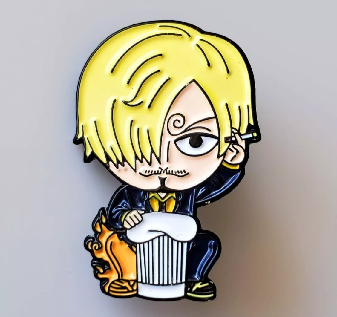 ONE PIECE SANJI LUCKY CAT Enamel Pin, Cool Anime Pins, Pirate Pin Anime  Gifts