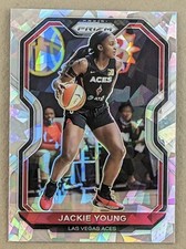 2021 Panini Prizm WNBA Prizms Ice #47 Jackie Young