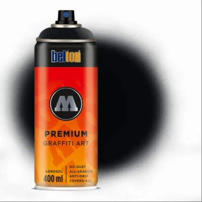 (13,48€/L) Molotow Premium 080 deep black Belton 400ml Sprühdose