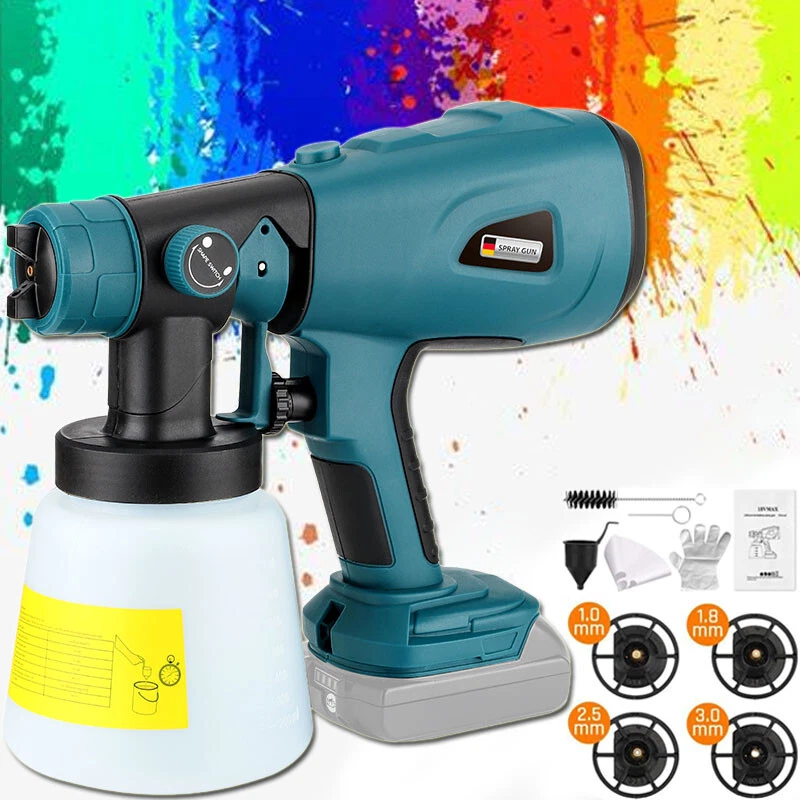 Cordless High Pressure Spray Gun Airless Paint Sprayer For Makita 18V  Battery