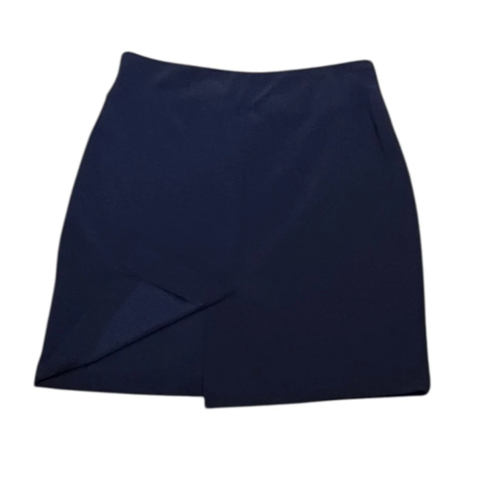 Falda lápiz Boston Proper azul marino, talla 2 Foto 3 de 4