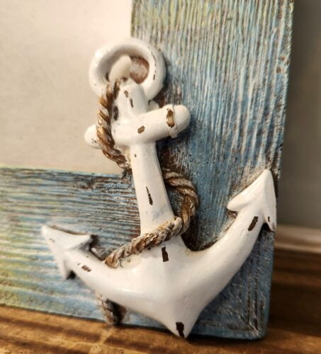 Beachy Nautical Photo Frame with Anchor - Picture 1 of 5