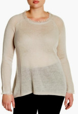 Lucky Brand Rayne Wool Pullover Sweater Cream NWT 79.50