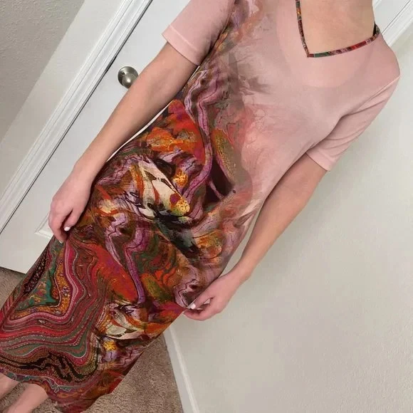 Vestido midi estampado maravilhoso ETRO para tamanho M - Imagem 4 de 4
