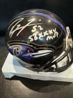 Ray Lewis Signed Baltimore Ravens Mini Helmet w/ “SB XXXV MVP” Inscription + COA