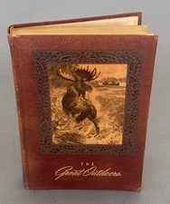 1947 Leather Bound Book The Great Outdoors Brown & Bigelow First Edition