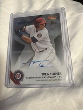2015 Bowman's Best - Best of 2015 Autographs Trea Turner #B15-TT Refractor (AU,