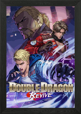 Double Dragon Revive Game Poster Gerahmtes Wandbild Poster Leinwanddruck Bild