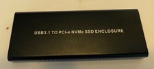 NVME PCIE USB3.1 HDD Enclosure M.2 to USB 3.1 Type C M KEY SSD Enclosure Case US