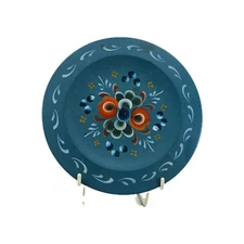 Vintage Norwegian Norsk Husflid Engros Rosemaling 6.75” Hand Painted Plate