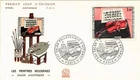 Dr Jim Stamps France Fdc Le Violon Rouge Raoul Dufy 1965 Thermographed Cachet