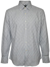 Peter Millar Shirt Mens XL Crown Crafted Natural Touch Sport Blue Check Plaid