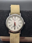 Vintage Timex T2N651 Men's Weekender Olive Fabric Watch 38mm