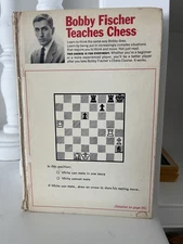Bobby Fischer Teaches Chess 1966 FIRST EDITION 1st Printing HC Book Vintage