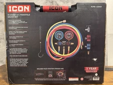 R1234YF AC Refrigerant Manifold Gauge Adapters Quick Couplers Set