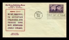 US COVER TRANSCONTINENTAL RAILROAD 75TH ANNIVERSARY FDC SCOTT 922 SERUG CACHET