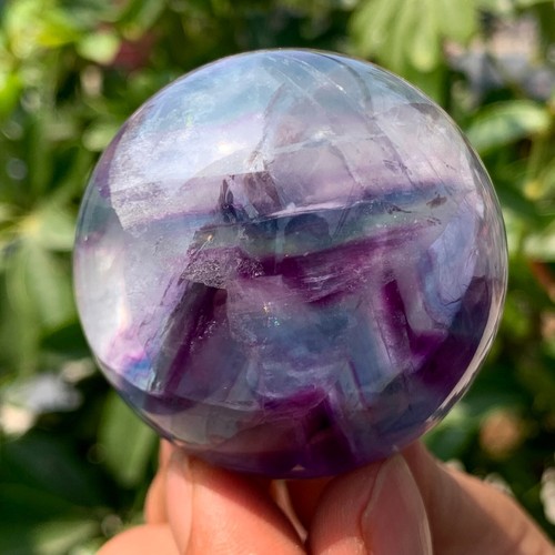 233G Natural beautiful colorful fluorite quartz crystal ballsphere healing - 第 4/13 張圖片