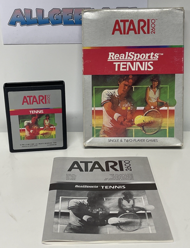 Jeu Atari 2600 - Realsports Tennis complet en bon etat - Picture 3 of 3