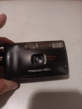 Minolta Freedom 50N Auto Point And Shoot 35mm Film Camera - Tested And Works