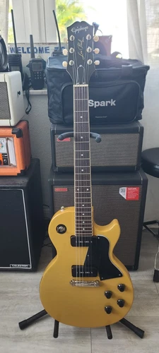 Epiphone Les Paul Special TV Yellow Inspired by Gibson Guitar SHIP DAMAGE AS IS