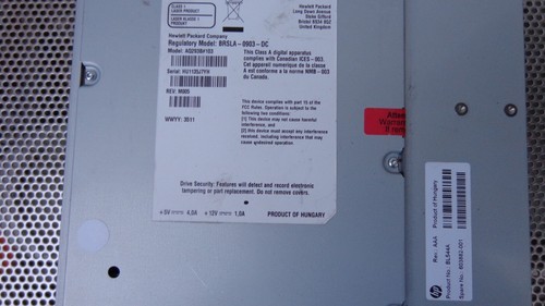 HP BL544A LTO5 FC HH Tape Drive G2 MSL2024 603882-001 AQ293B#103 BRSLA-LTOHH-DC - Picture 16 of 20