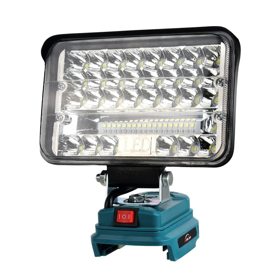 48W Für Makita Li-ion Akku LED Arbeitsleuchte 18V Strahler Licht Taschenlampe - Bild 3 von 4