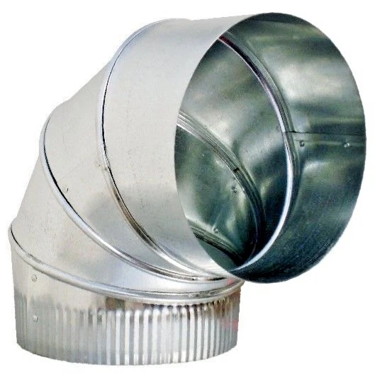 7 90° GALVANIZED 26 GAUGE adjustable Sheet Metal Elbow Duct - HVAC Ductwork  687384128058 | eBay