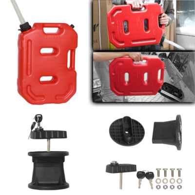 #ad 10L Fuel Tank Gas Oil Can Container Lock Mounts Petrol Storage For ATV UTV RZR $52.79