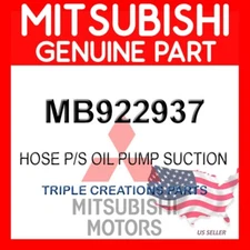 Genuine Mitsubishi MB922937 Hose P/S Oil Pump Suction OEM