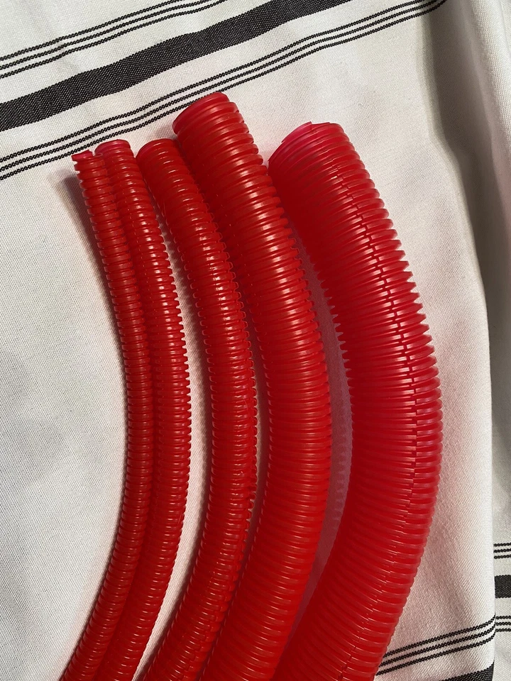 Cubierta de cable y manguera de telar dividido 1/4", 3/8", 1/2", 3/4", 1" (5 piezas) rojo 32' Foto 3 de 4