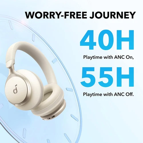 by Anker, Space One, Active Noise Cancelling Headphones, 2X Stronger Voice Reduc - Picture 5 of 12