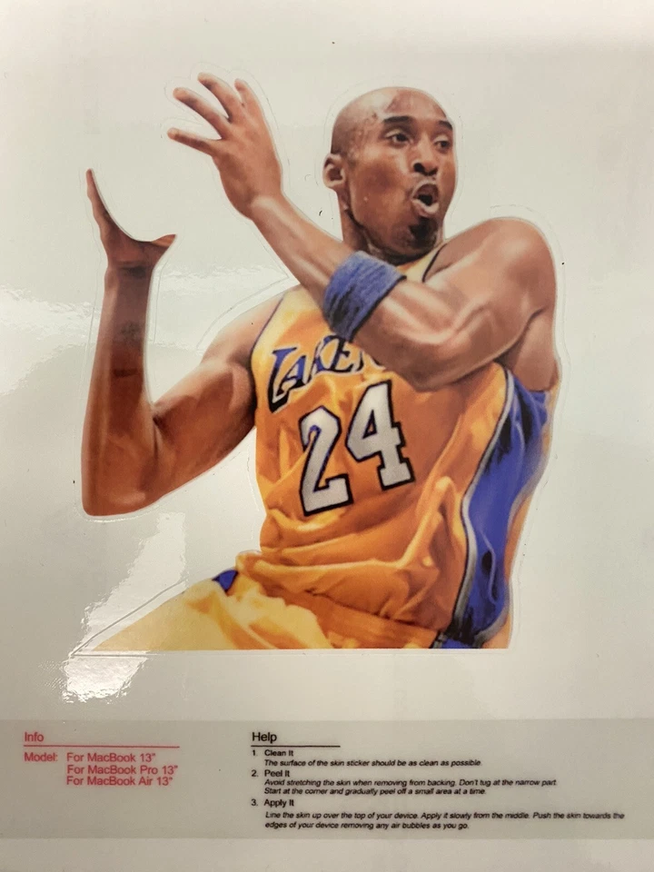 Kobe Bryant Lakers NBA MacBook Sticker / Decal CoverAir/pro Retina13" — 第 2/4 张图片