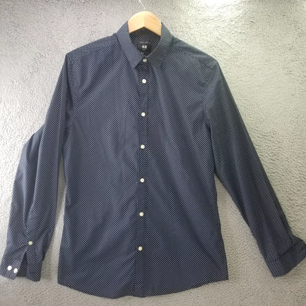 H&m slim fit dress cheap shirt