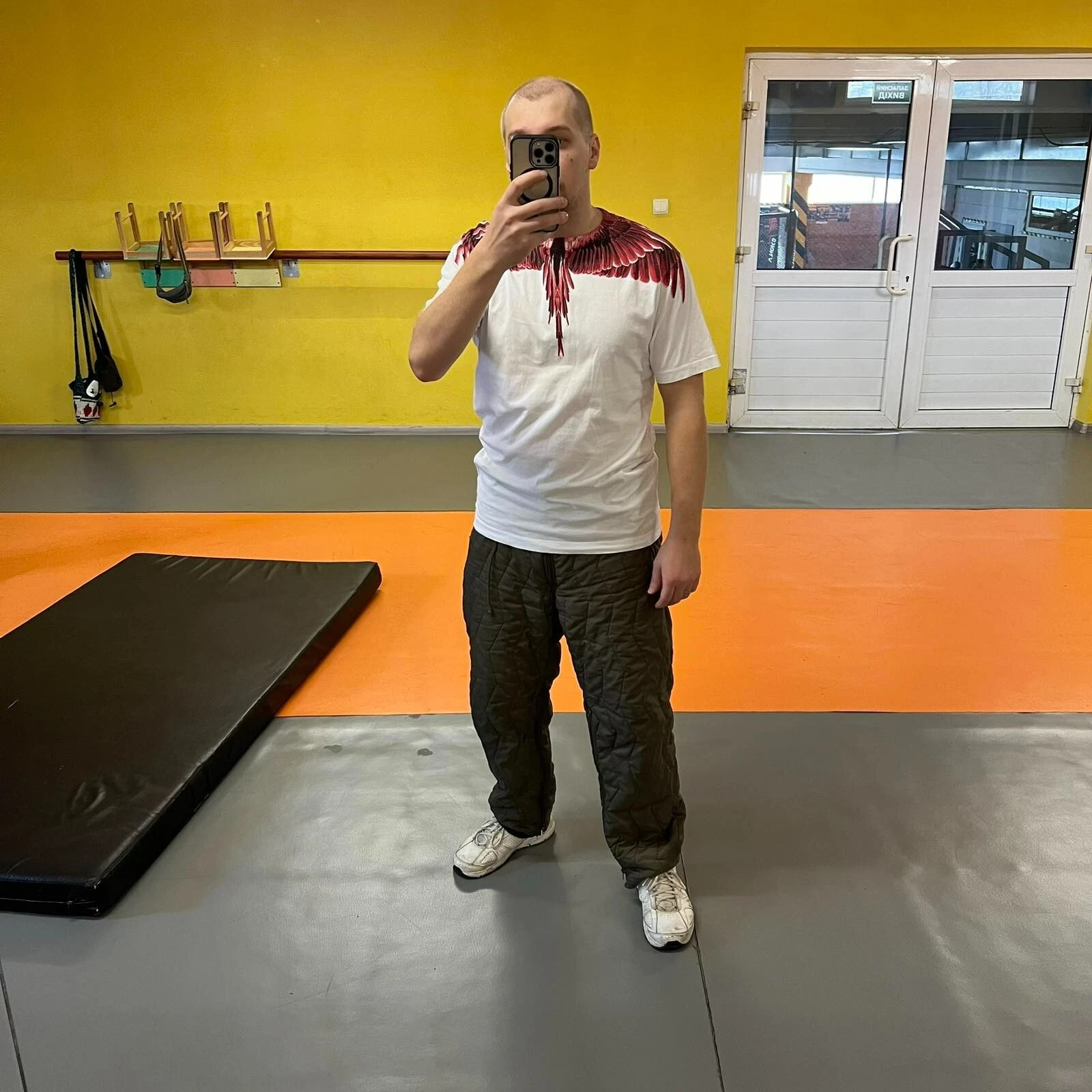 T shirt iconica Marcelo Burlon stampa uccellino taglia S