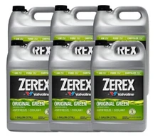 Valvoline Zerex 6 Gallons Coolant Antifreeze Original Green Low Silcate 6 x 1 G.