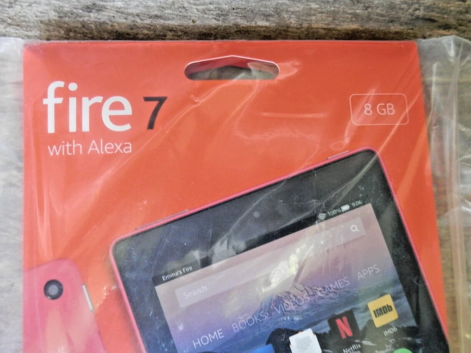 Amazon Fire 7 Tablet 7th Gen Touchscreen Alexa 8GB PUNCH RED - NEW SEALED - Image 2 of 4