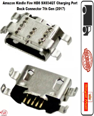 MY STORE For Amazon Kindle Fire HD8 SX034QT USB Charging Port Dock Connector 7th Gen 2017