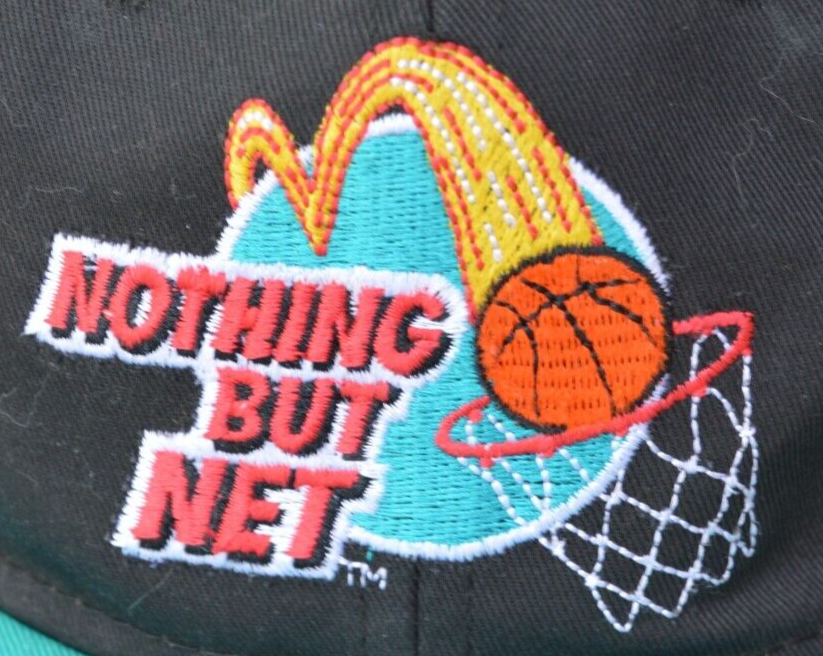 McDonalds Hat Cap 1993 Nothing But Net Micheal Jordan Larry