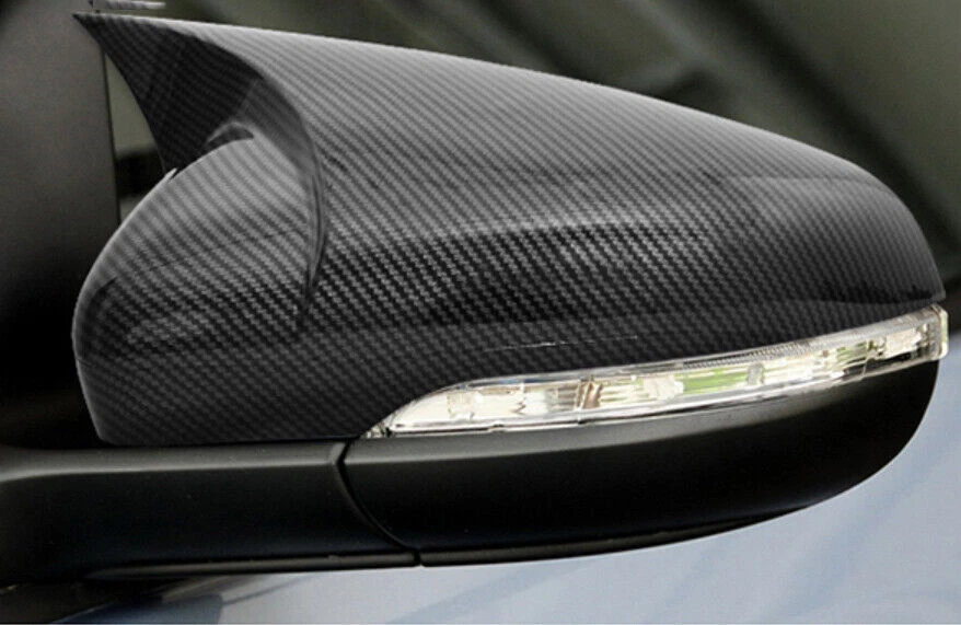Cubierta de espejo retrovisor exterior de fibra de carbono ABS para Volkswagen Beetle 2013-2019 Foto 2 de 4