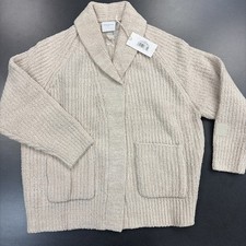 Kashwere Easy Cardigan - Color Wheat - Size Large