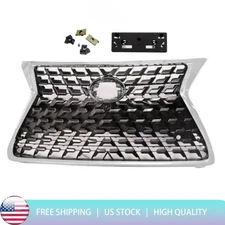 Front Upper Grille Sport Style Fits 2014-2021 2022 Lexus GX460 W/ Chrome Trim