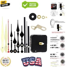 12888 Quartz DIY Wall Clock Movement Mechanism Repair Parts Replacement Kit S...