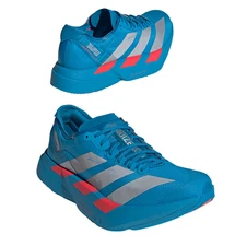 adidas Adizero Adios Pro 4 JR4797 Solar Blue Silver Metallic Women's Size