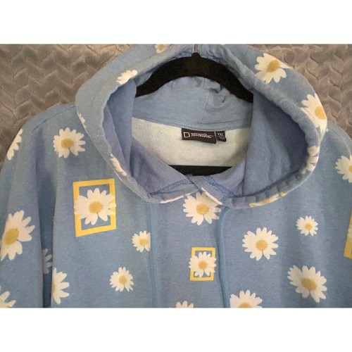 National Geographic Cropped Daisy Hoodie Size XXL floral skate nature outdoor - Picture 4 of 5