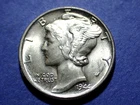1944 Mercury Dime  Near Ch. BU