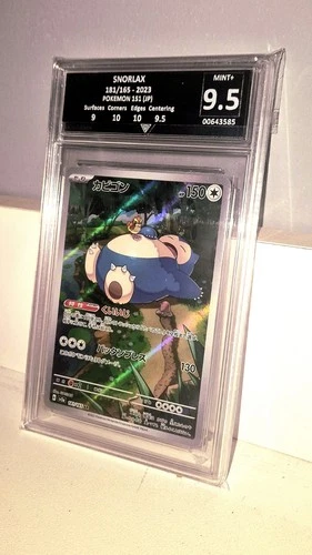 Graded Snorlax AR 181/165 – Pokémon 151 (Japanese) – TCG Grading 9.5 Mint+