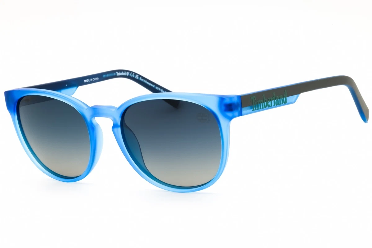Timberland TB00014 91D Matte Blue / Smoke Polarized 51mm Unisex Sunglasses