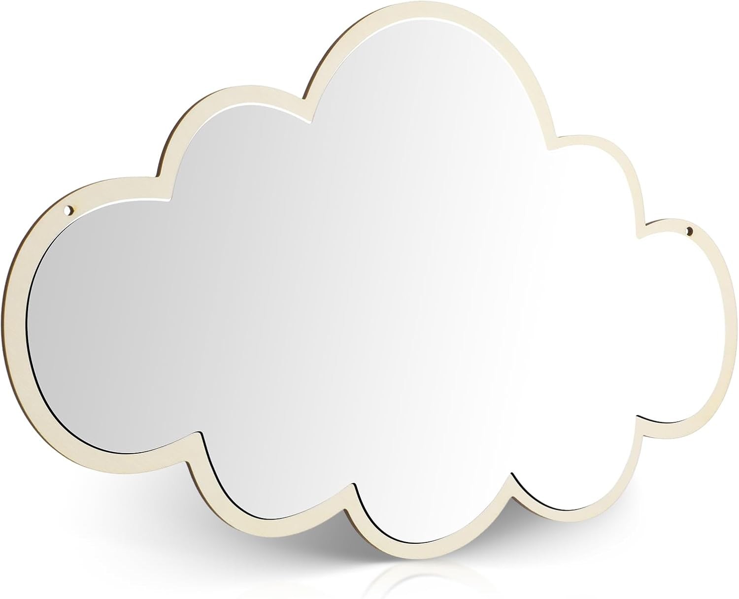 SUPVOX Self Adhesive Cloud Shaped Kids Mirror Acrylic Shatterproof Decorative W