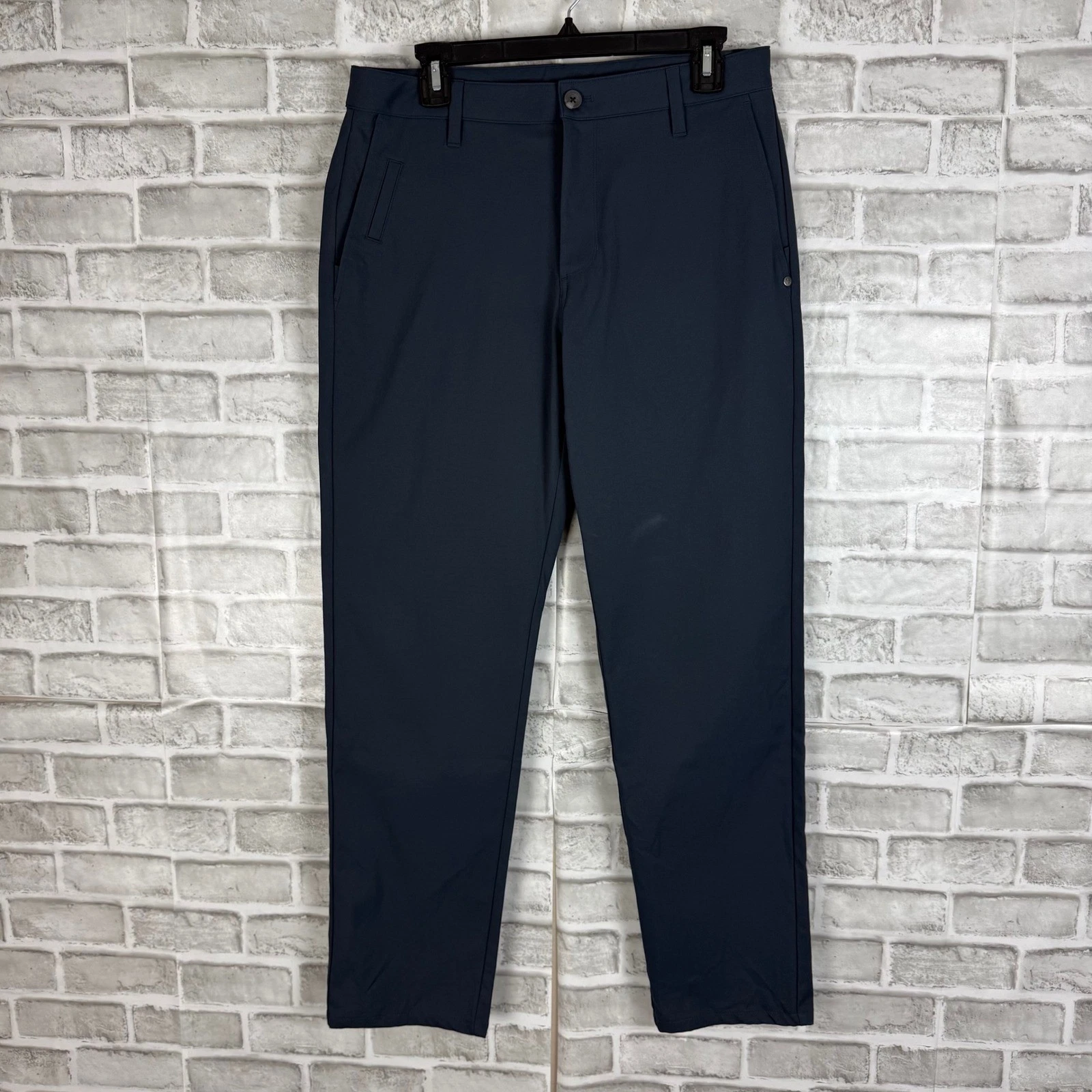 Vuori Mens Meta Pant Navy Blue 5-Pocket Performance Stretch Trousers V4046 31x31